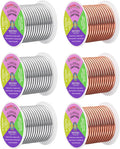 Mandala Crafts 8 GA Copper Silver Tone Combo Anodized Aluminum Craft Wire | 120 by MandalaCrafts