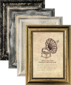 5x7 Picture Frames Set of 4- Rustic Retro Photo Frame by TKYGU