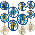 Chunful 72 Pcs DIY Snowflake Wooden Crafts to Paint Winter Snowflake Ornaments by Chunful
