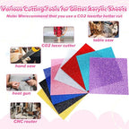 Glitter Acrylic Sheets 1/8" Thick 8x8in Color Acrylic Sheets - Image 6