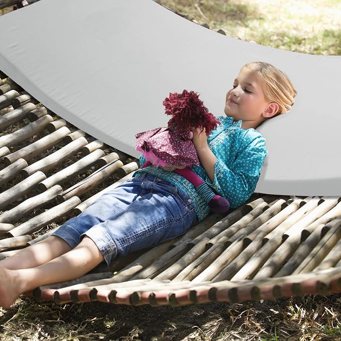 CYMULA Camping Cot Mattress 2in Memory Foam Sleeping Pad, Soft Warm Non-Slip - Image 9