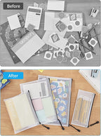 JARLINK 18 Pcs Mesh Zipper Pouch Bags, 8 Sizes | Multi-use Travel Bags - Image 8