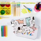 Weewooday 12 Pieces Blank Canvas Makeup Bags - Image 5