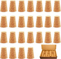 25Pack Cork Stoppers, Small Soft Wood Tapered Corks by Unknown