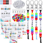 Suncalla 984 Pcs 24 Set Back to School Keychain Making Kit DIY Bead Craft | by Unknown