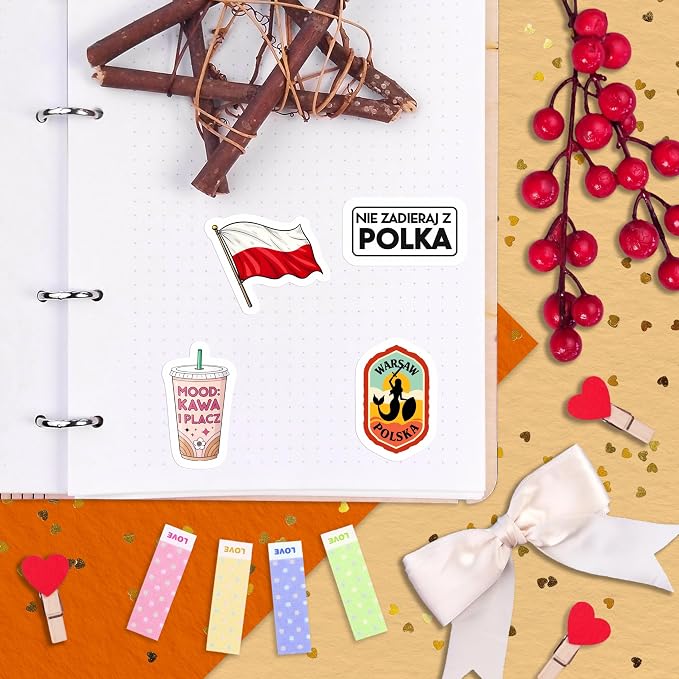 100Pcs Poland Stickers for Luggage, for Water Bottle, Polish Flag Stickers - Image 7