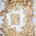 XYSMZM 300 Pcs Wood Blank Letter Tiles, Unfinished Wood Pieces | Wooden Blank - Image 3