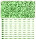 300Pcs Stainless Steel Ball Chain Set, 2.4mm Bead Chains 10 Colors 3.9 Inch by ELANE