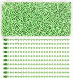300Pcs Stainless Steel Ball Chain Set, 2.4mm Bead Chains 10 Colors 3.9 Inch by ELANE