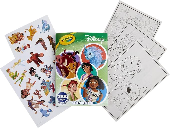 Crayola Coloring Book, Big Book of Disney Animation, 288 Coloring Pages - Image 2