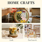 95PCS Dried Pressed Flowers for Crafts - Image 4