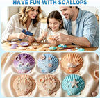 20 PCS Natural Scallop Shells for Crafts, 3-4 inches White Seashells for DIY - Image 2