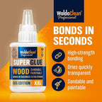 WoldoClean Super Glue for Wood 50g Extra Strong Gel - Image 2