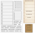 GLOBLELAND Weekly Plan Clear Stamps Calendar Schedule Silicone Clear Stamp Seals by GLOBLELAND