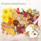TaoBary 91 Pcs DIY Handmade Transparent Dried Flower Bookmark Set Include - Image 5