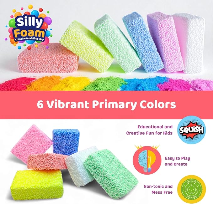 Silly Foam, Creative Modeling Foam Beads, Arts & Crafts, Sensory Play, Travel - Image 4