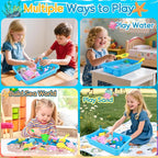 Mikiwon Ocean Sensory Bin, Sandbox Play Sand Art Kit - Image 4
