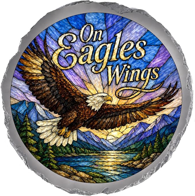 Magnolia Garden 10-Inch On Eagles Wings Stepping Stone by DicksonsGifts