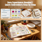 Embroidery Kit for Beginners, 87 Stitches Easy to Advanced, Step by Step Video - Image 4
