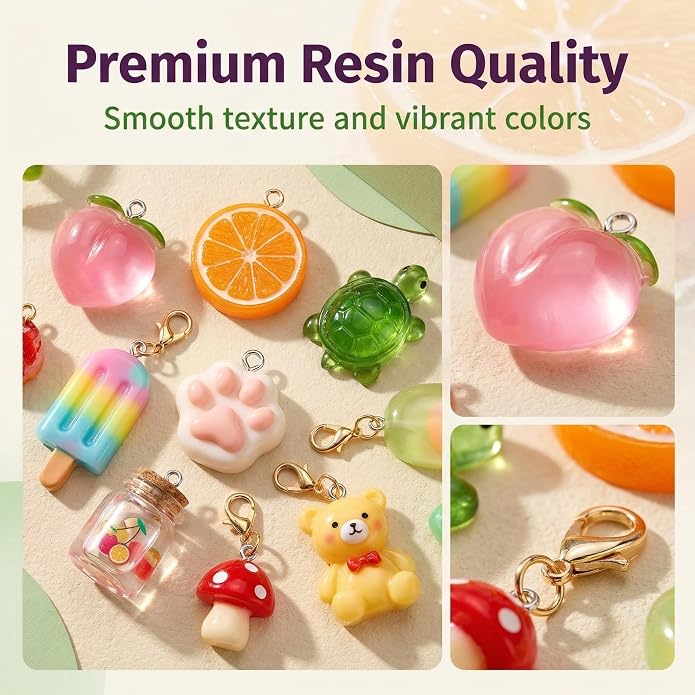 KJML DIY Cute Keychain Charms Bulk 30pcs Pendant Bracelet Charms - Image 7