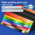 ARTISTRO 120 Precision Dual-Tip Acrylic Paint Markers – Paint Pens Set - Image 7