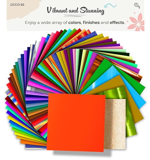 VViViD DECO65 Matte Pastel Orange Red Permanent Adhesive Craft Vinyl - Image 5