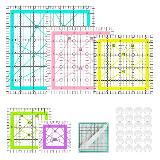 Quilting Rulers, 5 Quilting Square Rulers, Quilting Rulers and Templates by HUIFARI