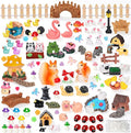 160 Pcs Fairy Garden Accessories Miniature Resin Animals Tiny Fairy House by Unknown