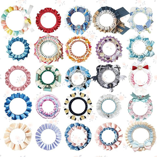 100 Pcs Fabric Aesthetic Scrapbook Stickers, Vintage Ribbon & Lace Style by JUNKJWBZ%7CPeelStickInspir