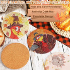 UPINS 8Pcs Fall Diamond Art Coasters - Image 4