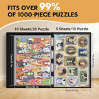 Nariolar 1000-Piece Puzzle Storage Folder: Portable, Large Jigsaw Puzzle - Image 2