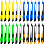 24-Pack Retractable Box Cutter | 9mm Snap-Off Blades by TIFICAL