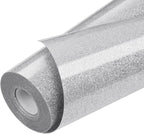 TORC Silver Glitter HTV Heat Transfer Vinyl Roll 12 inch x 20 ft Iron on Vinyl by TORC