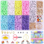 Wuollgess 3500 PCS Pastel Clay Beads by Wuollgess