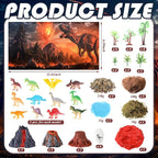 Teyva Daily 48 Pcs Dinosaur Diorama Kit Habitat Project Box Set 3D Dinosaurs - Image 3