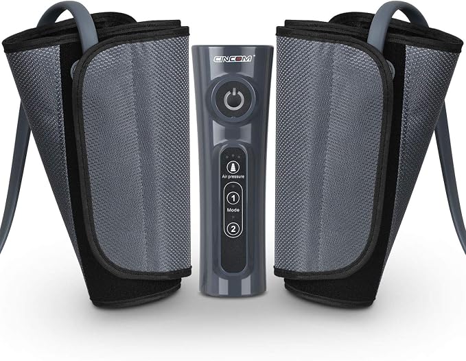 CINCOM Leg Massager for Circulation and Pain Relief, Air Compression Calf by CINCOM