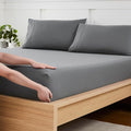 Twin Fitted Sheet Only with Full Elastic & Built in Corner Sheet Straps to by SweetHomeCollection