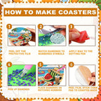 8-Pack Diamond Art Coaster Kit - Image 7