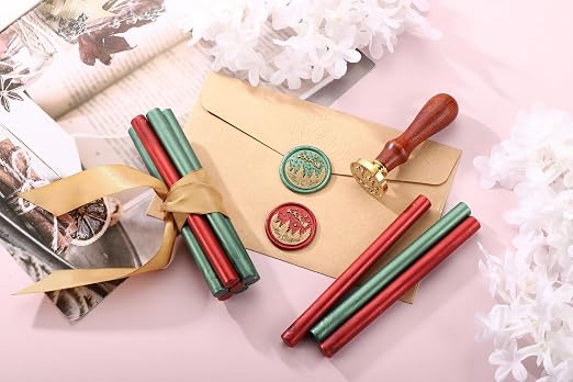 Yoption Wax Seal Kit, Santa Claus and Elk Wax Seal Stamp, Wine Packages - Image 5