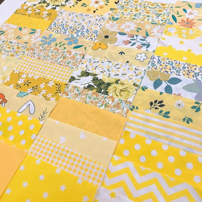 7PCS 25x 25 cm Quilting Fat Quarters Fabric Bundles, by Unknown