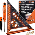 THORVALD 6-in-1 Carpenter Square 7 inch T Square Multi-Purpose Carpenter Tools by THORVALDUSA