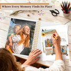 8.5x11 Inch Scrapbook Photo Album, Linen Cover DIY Scrapbooks - Image 2