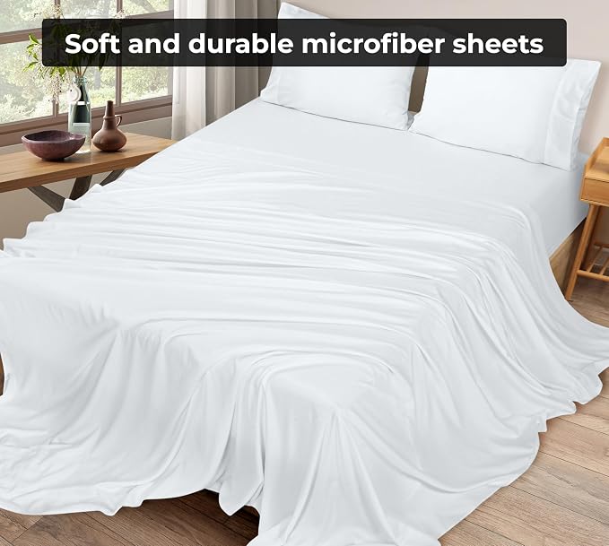 Royale Linens Twin XL Flat Sheet - Image 4