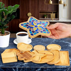 10 Pcs Wooden Mosaic Bases Kits - Image 3