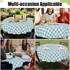 Smiry Plastic Table Cloth, Waterproof Vinyl Tablecloth - Image 6