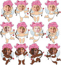 48 Set Valentine's Day Cupid Cutouts by gisgfim