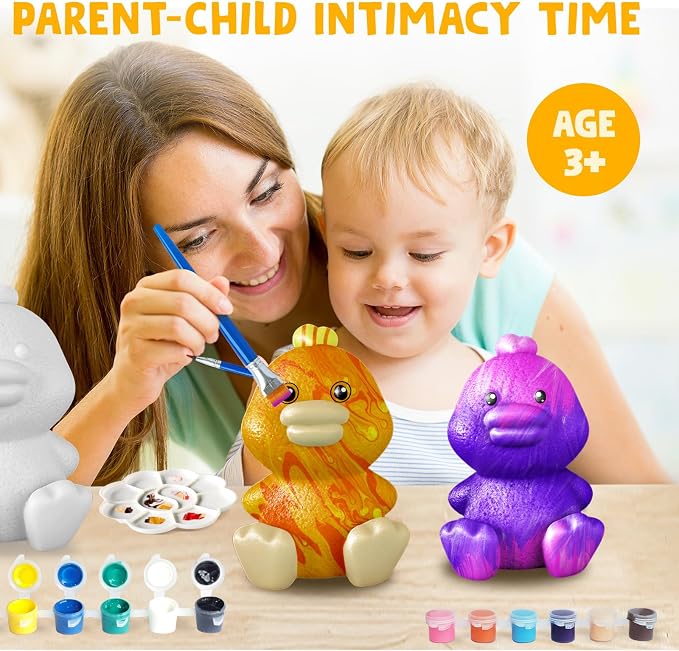 Goody King Paint Your Own Duck Lamp Kit, DIY Duck Night Light, Arts & Crafts - Image 4