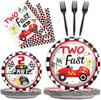 96pcs Two Fast Plates and Napkins Race Car Party Decorations Racing 2 fast by partygreeting