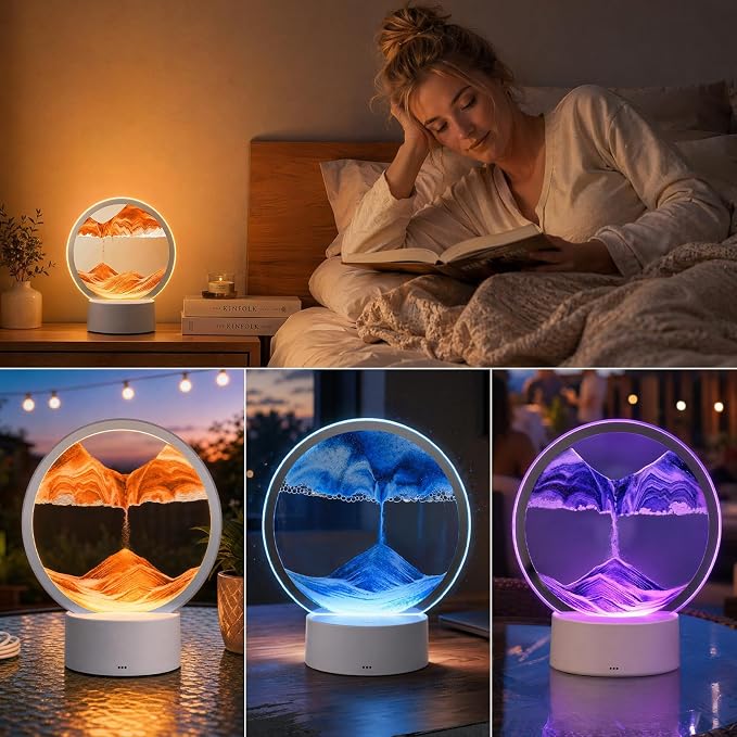 Meditation Sand lamp Liquid Motion 16 Color, Guided Visual Meditation Tool - Image 5