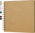 8x8 Inch DIY Scrapbook Photo Album, Hardcover Kraft Paper Acid-Free, 20 Sheets by Yopih